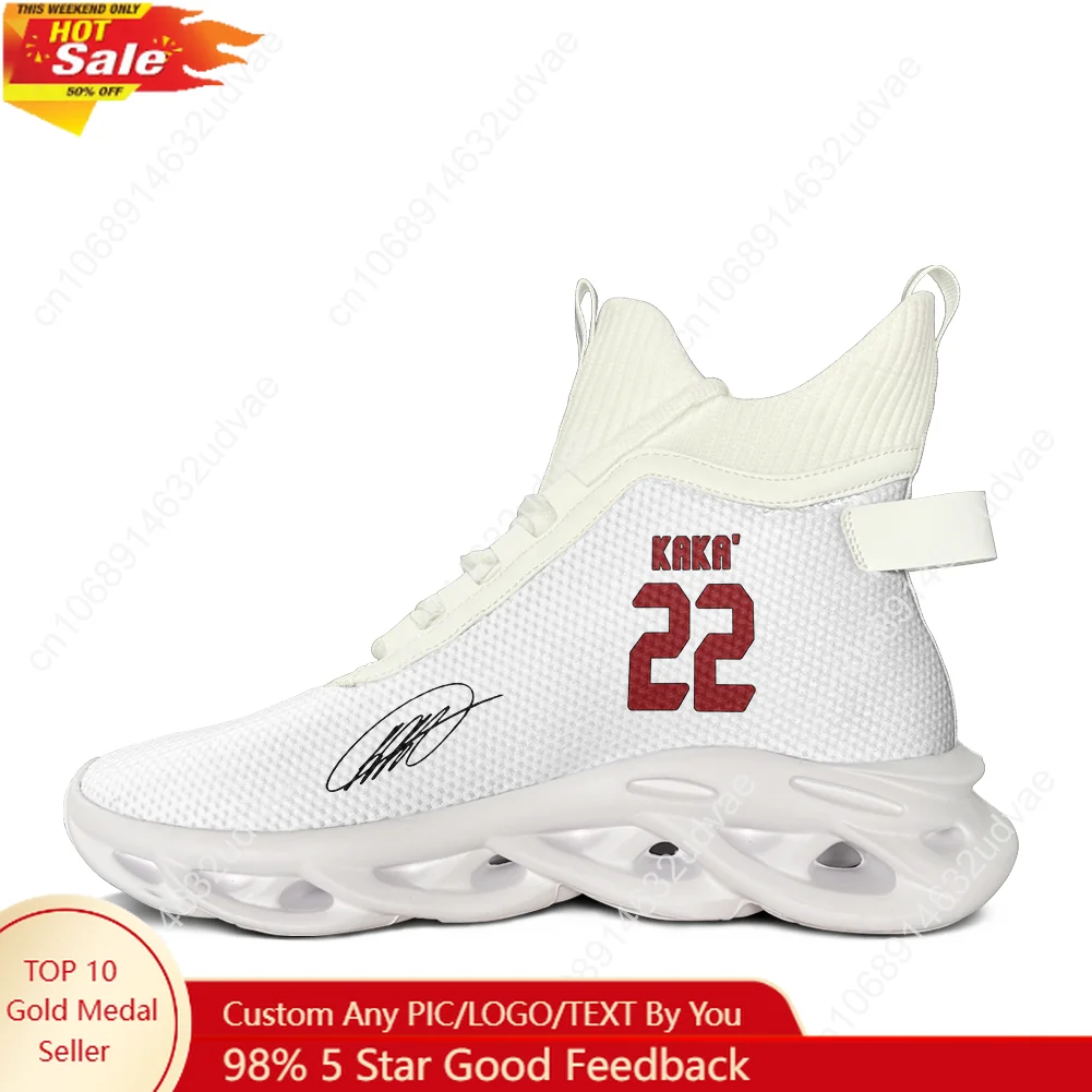 Kaka No.22 Высокие кроссовки Мужские и женские повседневные кроссовки Бразилия Футбольная звезда Индивидуальные туфли на эластичной подошве белого цвета
Kaka No.22 Высокие кроссовки Мужские и женские повседневные кроссовки Бразилия Футбольная звезда Индивидуальные туфли на эластичной подошве белого цвета