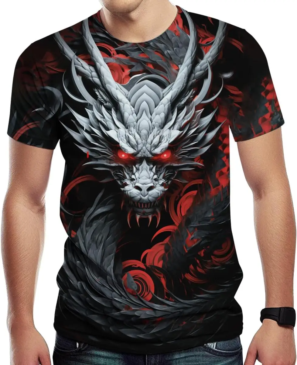 Novelty Dragon Graphic T-Shirts for Men 3D Animal Printed Shirts Summer Top child tshirt Clothing tee
Novelty Dragon Graphic T-Shirts for Men 3D Animal Printed Shirts Summer Top child tshirt Clothing tee