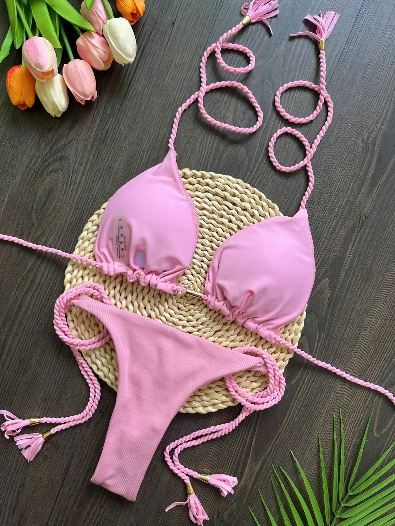 RUOTONSEPT Sexy Women's Swimsuit Braiding rope Bikini Set Two-piece Triangle Solid Swimwear Bathing Suit Brazilian Biquinis 2024
RUOTONSEPT Sexy Women's Swimsuit Braiding rope Bikini Set Two-piece Triangle Solid Swimwear Bathing Suit Brazilian Biquinis 2024
