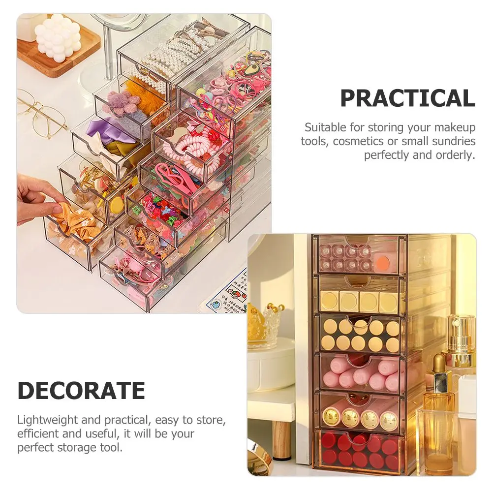 1Pcs 6 Layers Desktop Box Clear Plastic Drawer ganizer Stationery Office Multi function Tabletop Case Practical Storage Box
1Pcs 6 Layers Desktop Box Clear Plastic Drawer ganizer Stationery Office Multi function Tabletop Case Practical Storage Box