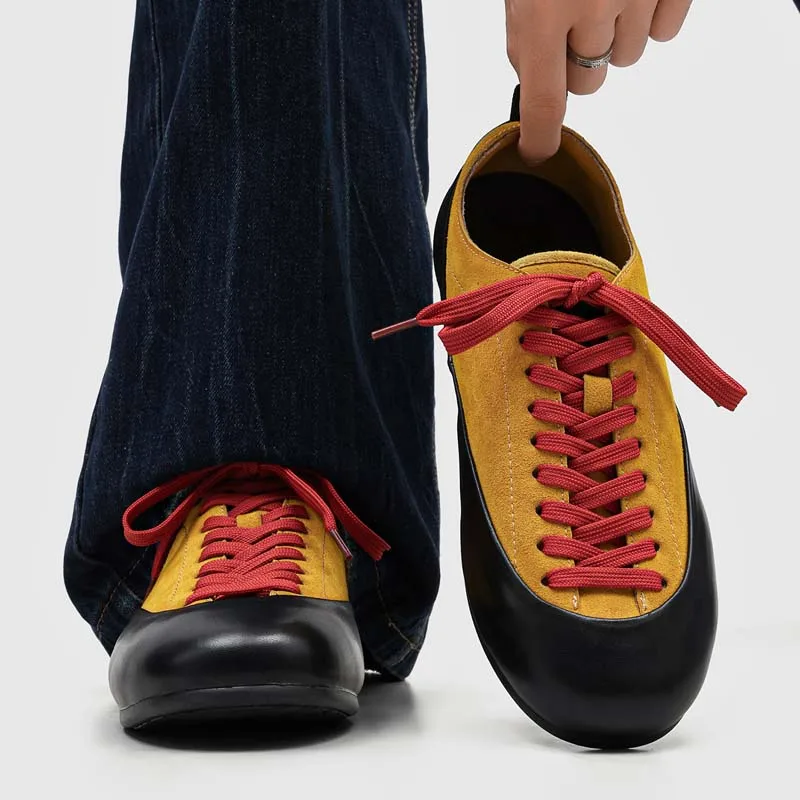 Designer Style Patchwork Casual Shoe Suede Breathable Soft Sole Niche Fashion Commuting Daily Street Wear Age Reducing Flat Shoe
Designer Style Patchwork Casual Shoe Suede Breathable Soft Sole Niche Fashion Commuting Daily Street Wear Age Reducing Flat Shoe