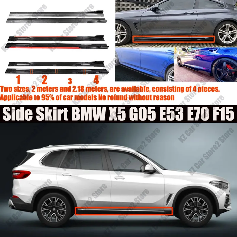 FOR BMW X5 G05 E53 E70 F15 2M Car Side Skirt Extension Plate Lip Separator Bumper 2.18M Racing Side Spoiler
FOR BMW X5 G05 E53 E70 F15 2M Car Side Skirt Extension Plate Lip Separator Bumper 2.18M Racing Side Spoiler