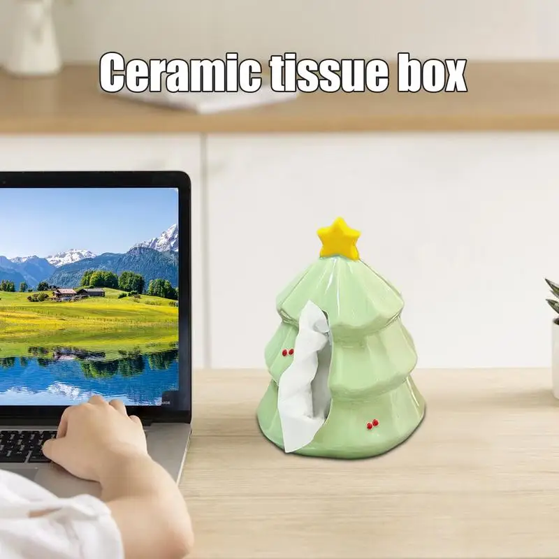 Christmas Tree Tissue Box Storage Box Ceramic Napkin Organizer Festive Decorative Tissue Box Holder Stylish Modern Tissue Box
Christmas Tree Tissue Box Storage Box Ceramic Napkin Organizer Festive Decorative Tissue Box Holder Stylish Modern Tissue Box