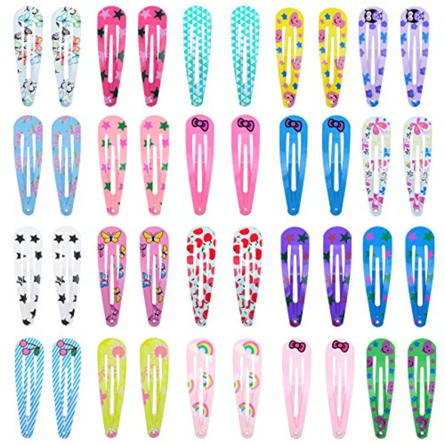 40 Pieces Printed Snap Hair Clips for Girls' 2 Inch Barrettes for Teens Women mix
40 Pieces Printed Snap Hair Clips for Girls' 2 Inch Barrettes for Teens Women mix
