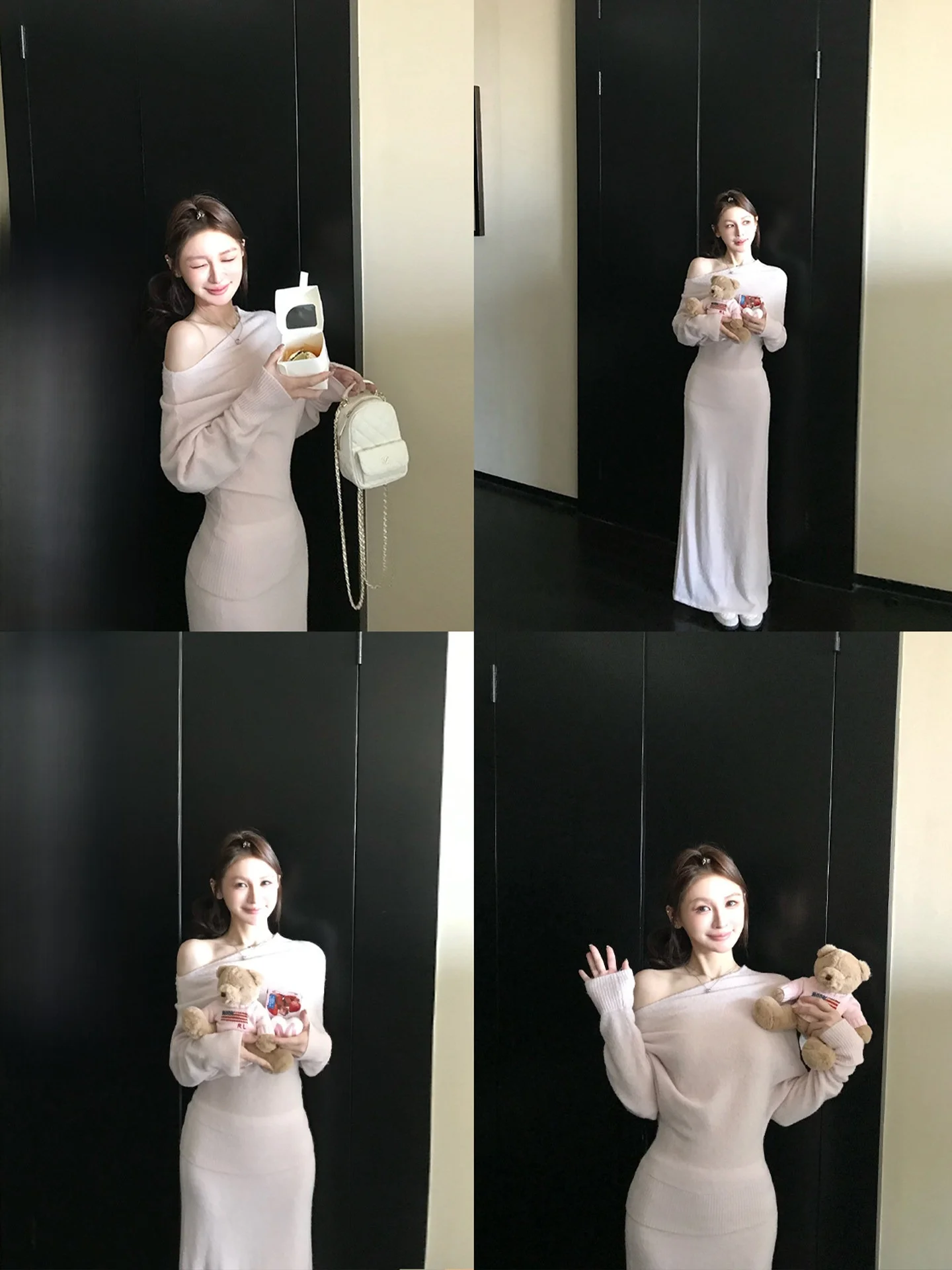 Skk Store Early Spring Woolen Yarn Soft Fluffy Aosphere One oulder Knitted Sweater Set Simple Sle Long Sve Long Body
Skk Store Early Spring Woolen Yarn Soft Fluffy Aosphere One oulder Knitted Sweater Set Simple Sle Long Sve Long Body