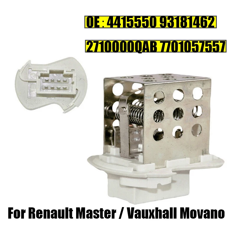 Резистор вентилятора двигателя обогревателя автомобиля Renault Master/Vauxhall Movano 7701057557 4415550 93181462 2710000 Автомобильные аксессуары QAB
Резистор вентилятора двигателя обогревателя автомобиля Renault Master/Vauxhall Movano 7701057557 4415550 93181462 2710000 Автомобильные аксессуары QAB