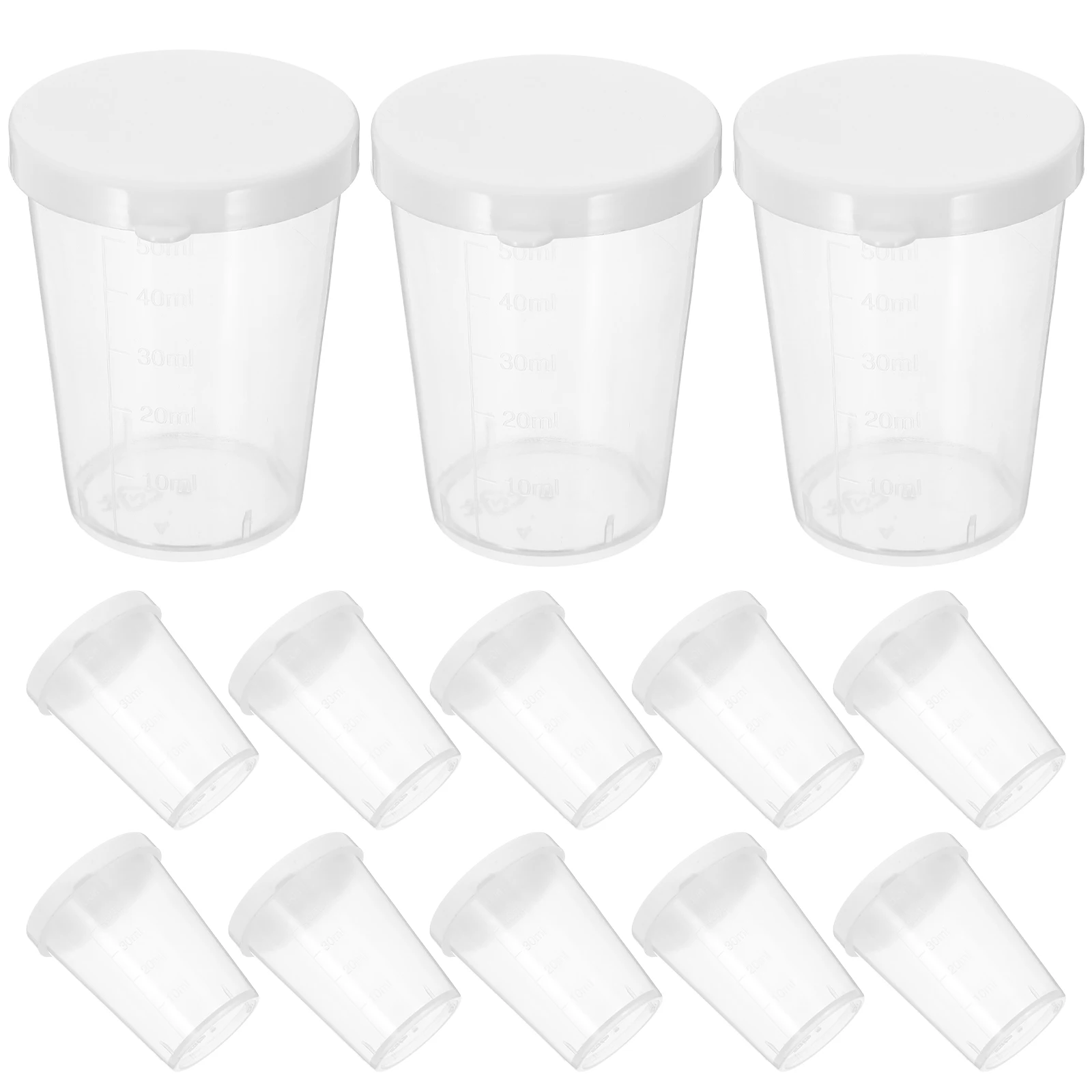 20pcs Sample With Lids Leakproof Graduated Measuring Containers Clear Plastic Lab Liquid Storage Cups Bulk For Urine Specimen
20pcs Sample With Lids Leakproof Graduated Measuring Containers Clear Plastic Lab Liquid Storage Cups Bulk For Urine Specimen