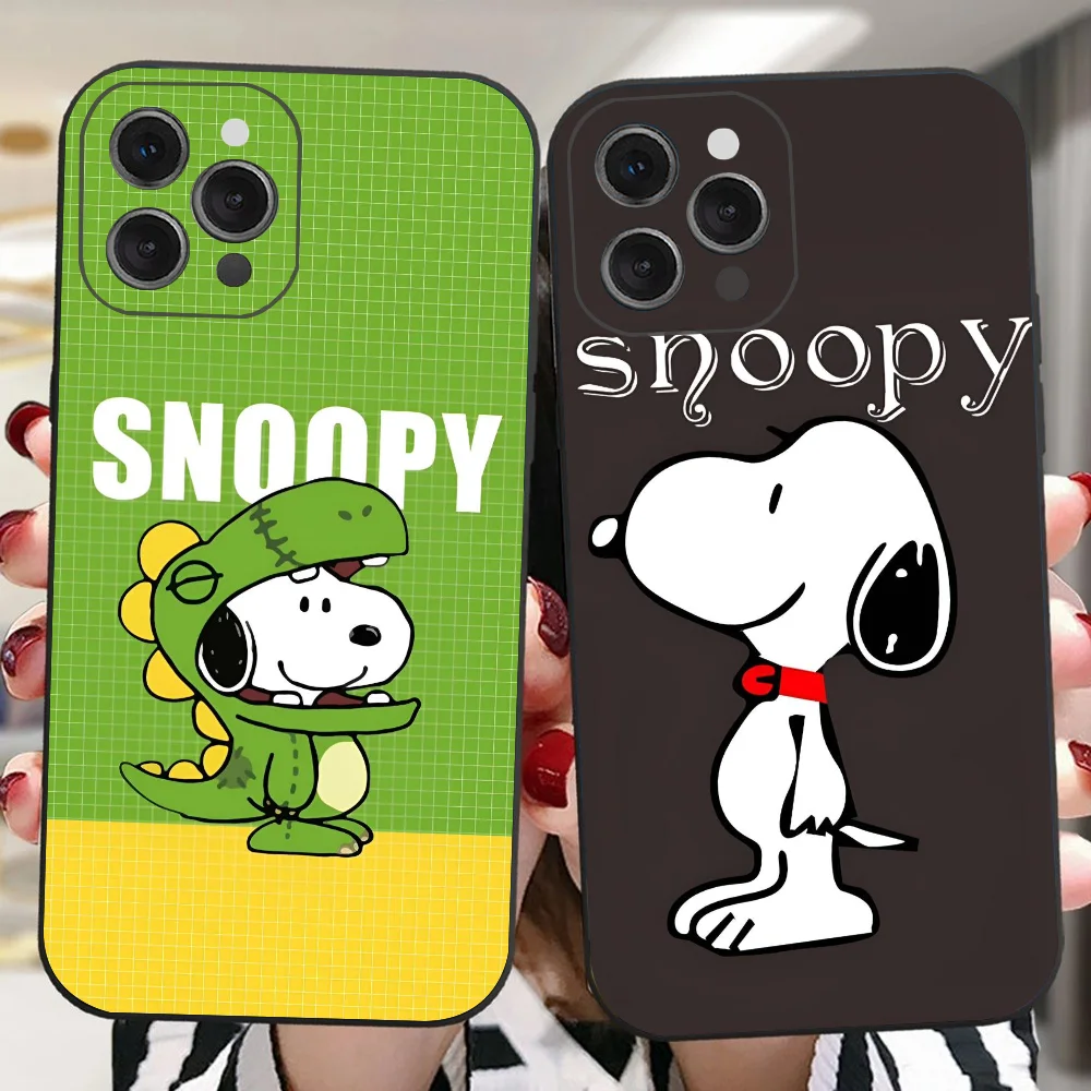 ANIME DOG SNOOPYS Phone Case for iPhone 16 15 14 13 Pro Max 11 12 mini X Xs XR Se 2022 Black Silicone Cover
ANIME DOG SNOOPYS Phone Case for iPhone 16 15 14 13 Pro Max 11 12 mini X Xs XR Se 2022 Black Silicone Cover