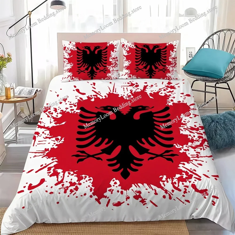Albania Country Flag Duvet Cover Set Home Style Bedding Soft Laundry Cotton Bed Four Seasons Student Dormitory Home Textile
Albania Country Flag Duvet Cover Set Home Style Bedding Soft Laundry Cotton Bed Four Seasons Student Dormitory Home Textile