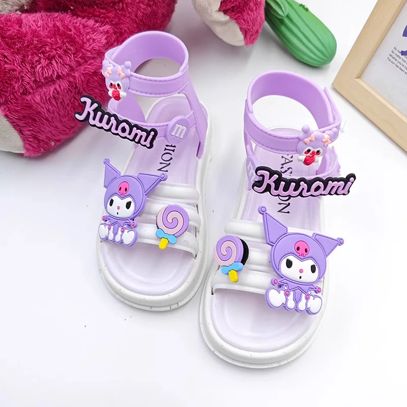 Kuromi Child Sandals Light Anti-Slip Student Sanrios Summer New Kawaii Cartoon Leisure Kids Shoes Girl Sandalias Anime Figure
Kuromi Child Sandals Light Anti-Slip Student Sanrios Summer New Kawaii Cartoon Leisure Kids Shoes Girl Sandalias Anime Figure