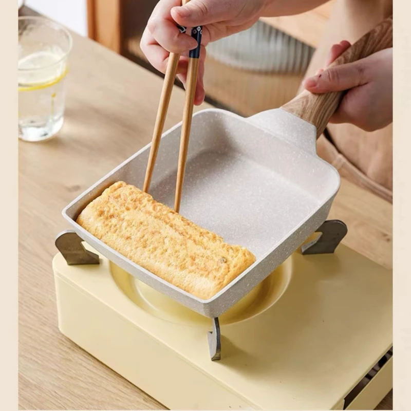 Tamagoyaki Non-Stick Frying Pan, Stone Egg Roll Cookware, Quick Heat Conduction Long-Lasting Durable for Breakfast Steak
Tamagoyaki Non-Stick Frying Pan, Stone Egg Roll Cookware, Quick Heat Conduction Long-Lasting Durable for Breakfast Steak