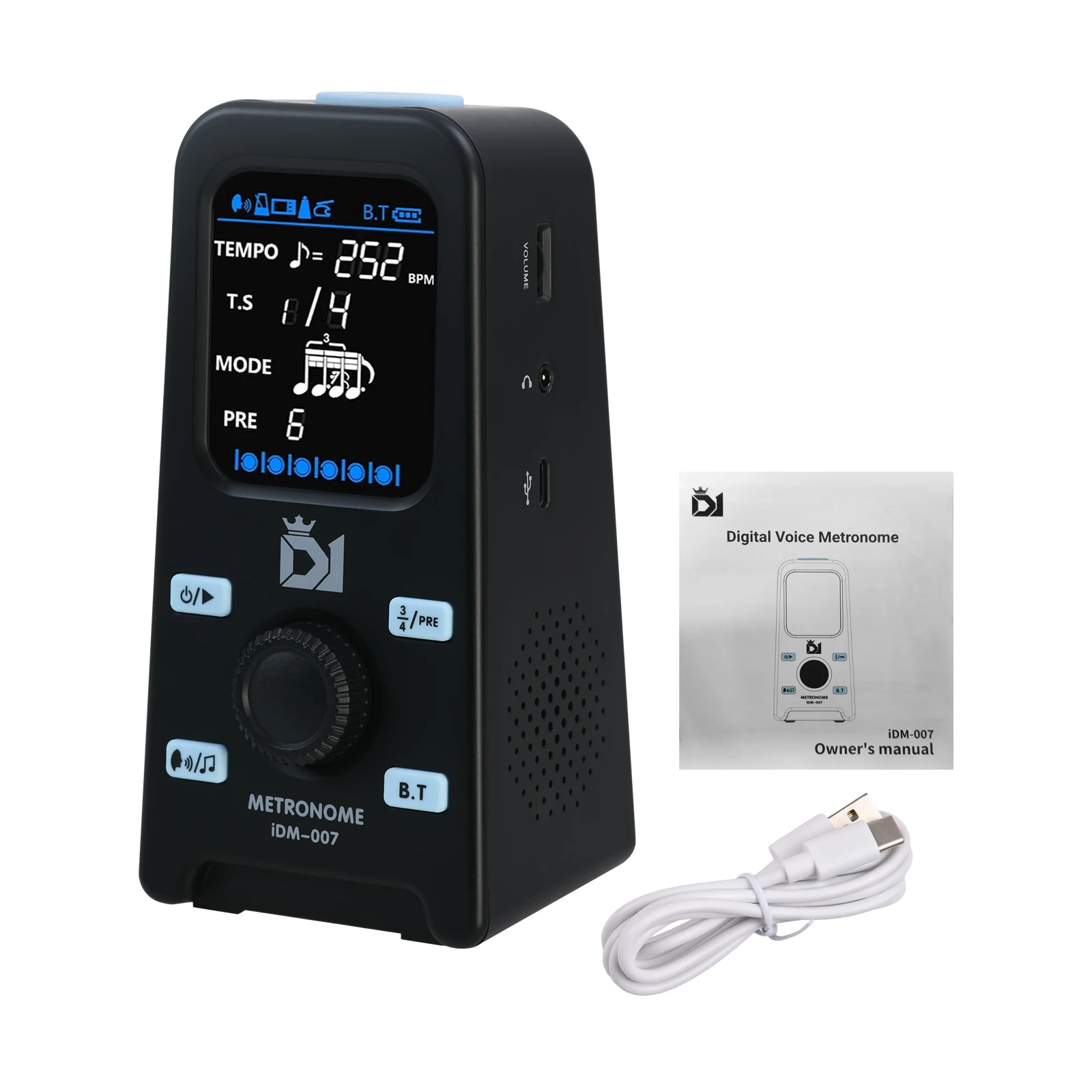 DK Electronic Metronome BT Speaker Rechargeable LCD Screen Vocal Metronome Digital Metronome Adjustable Volume Connected
DK Electronic Metronome BT Speaker Rechargeable LCD Screen Vocal Metronome Digital Metronome Adjustable Volume Connected