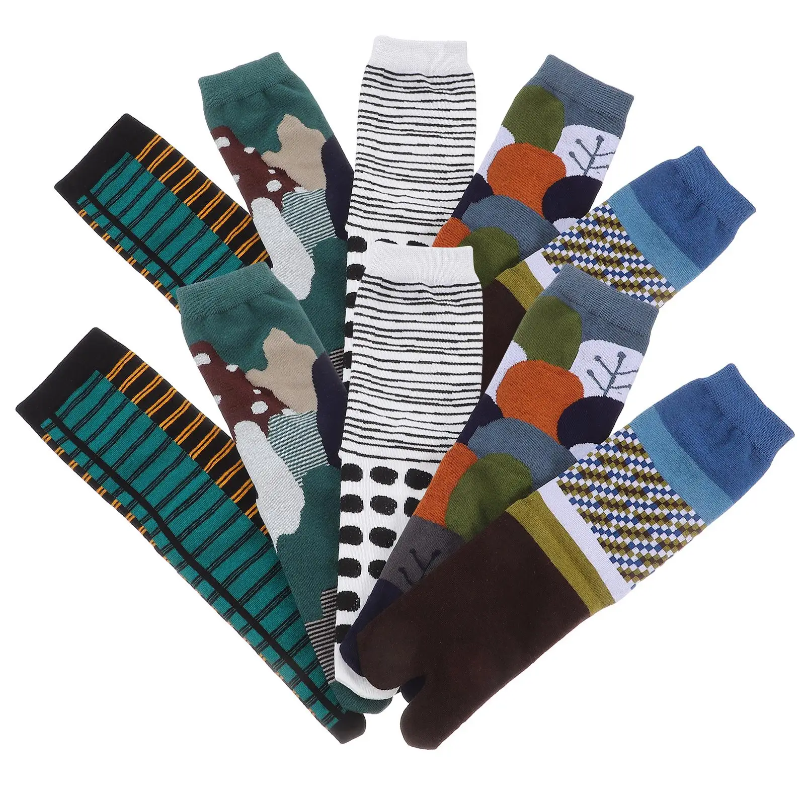 5 Pairs 35-44 Size Split-toe Socks Mid-calf High-top Cotton Breathable Elastic Durable Fashionable Practical Summer Socks
5 Pairs 35-44 Size Split-toe Socks Mid-calf High-top Cotton Breathable Elastic Durable Fashionable Practical Summer Socks