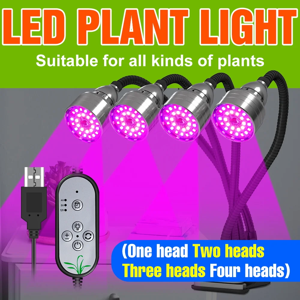 USB DC5V LED Indoor Grow Light Full Spectrum Hydroponics Plant Cultivation Lamp For Flower Vegetable Timing Auto On/Off Dimmable
USB DC5V LED Indoor Grow Light Full Spectrum Hydroponics Plant Cultivation Lamp For Flower Vegetable Timing Auto On/Off Dimmable
