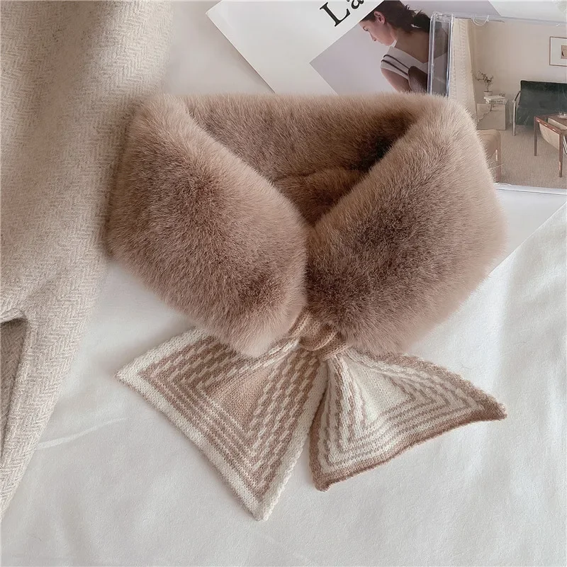 Winter Cute Girl Knitted Scarfs for Ladies Keep Warm Cute Shawl Faux Fur Scarf Luxury Plush Warm Neck Collar Scarves Scarf
Winter Cute Girl Knitted Scarfs for Ladies Keep Warm Cute Shawl Faux Fur Scarf Luxury Plush Warm Neck Collar Scarves Scarf