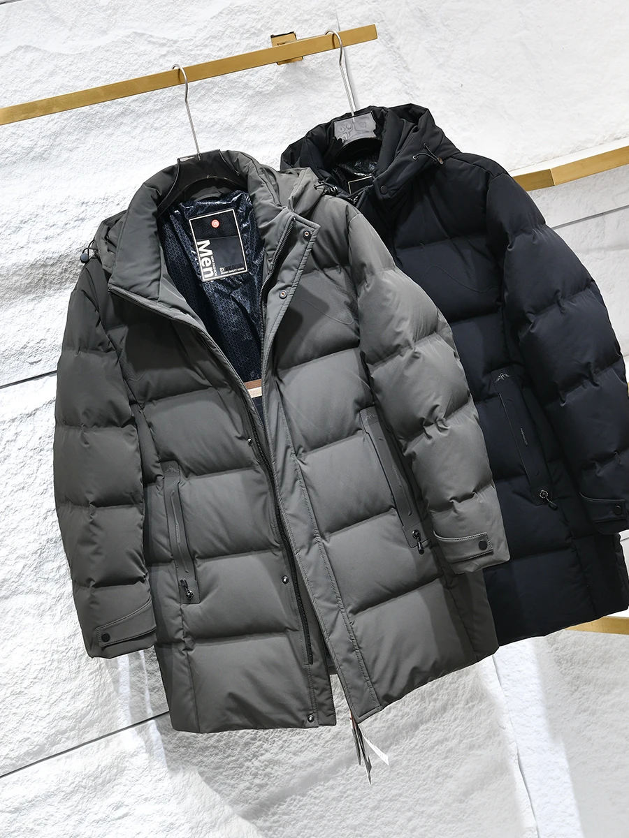 Graphene Self-Heating 90 Duck down Hooded Jacket Men's Thick Warm Mid-Length Puffer Coat High Looseness Fashion Urban Style
Graphene Self-Heating 90 Duck down Hooded Jacket Men's Thick Warm Mid-Length Puffer Coat High Looseness Fashion Urban Style