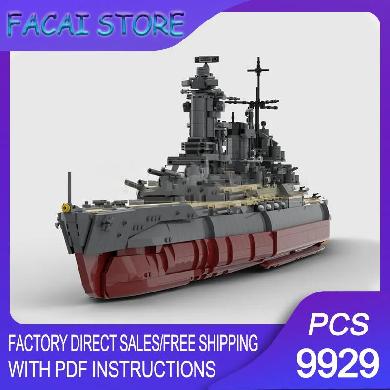 Warship Model Moc Building Bricks Modular Nagato Boat Model Technology Blocks Christmas DIY Toy Construction Gifts
Warship Model Moc Building Bricks Modular Nagato Boat Model Technology Blocks Christmas DIY Toy Construction Gifts