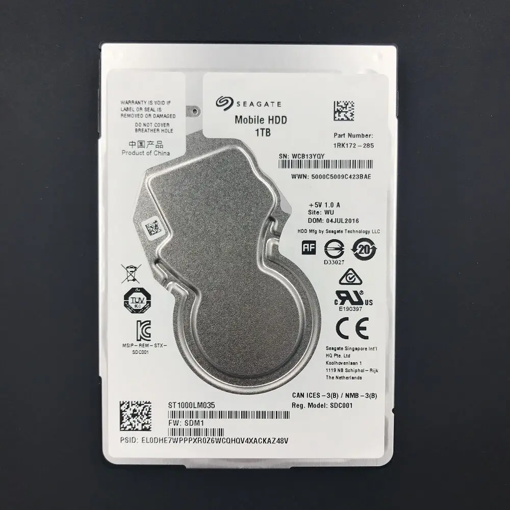 1 ТБ Seagate Mobile 2,5-дюймовый внутренний жесткий диск для ноутбука 7 мм ST1000LM035 для ноутбука
1 ТБ Seagate Mobile 2,5-дюймовый внутренний жесткий диск для ноутбука 7 мм ST1000LM035 для ноутбука
