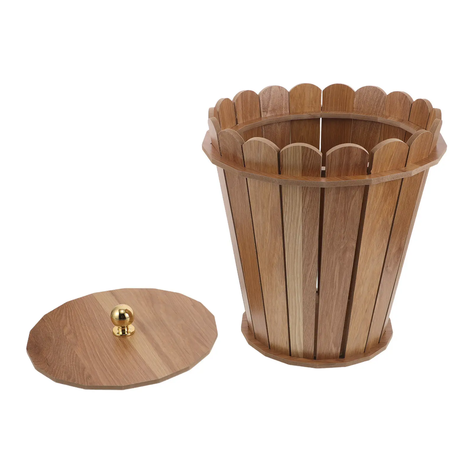Wooden Trash Can Lid Wood Grain Decorative Garbage Bin Round Farmhouse Wastebasket Home Bedroom Kitchen Office
Wooden Trash Can Lid Wood Grain Decorative Garbage Bin Round Farmhouse Wastebasket Home Bedroom Kitchen Office