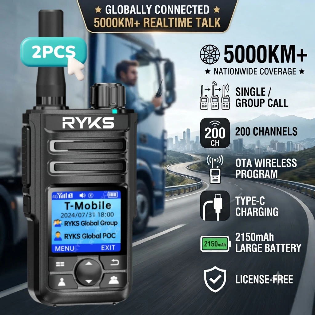 Professional 4G Walkie Talkie 5000Km Poc Radio 2150Mah Long Range Two Way Radio License-Free For Security Patrol
Professional 4G Walkie Talkie 5000Km Poc Radio 2150Mah Long Range Two Way Radio License-Free For Security Patrol