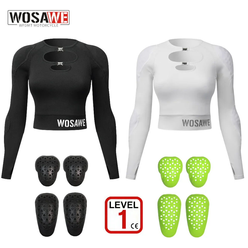 WOSAWE Women Motorcycle Jacket Body Armor Summer CE Certified Breathable and Lightweight Motorcycle Shirts Winter Ski Base Layer
WOSAWE Women Motorcycle Jacket Body Armor Summer CE Certified Breathable and Lightweight Motorcycle Shirts Winter Ski Base Layer