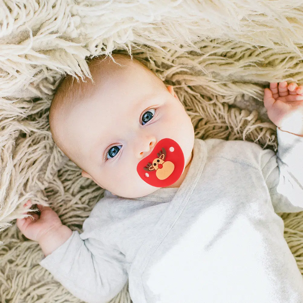 6Pcs Christmas Silicone Pacifier for Newborn 0-3 Months Santa Snowman Elk Design Infant Soother Baby Pacifier Food Grade Safe
6Pcs Christmas Silicone Pacifier for Newborn 0-3 Months Santa Snowman Elk Design Infant Soother Baby Pacifier Food Grade Safe