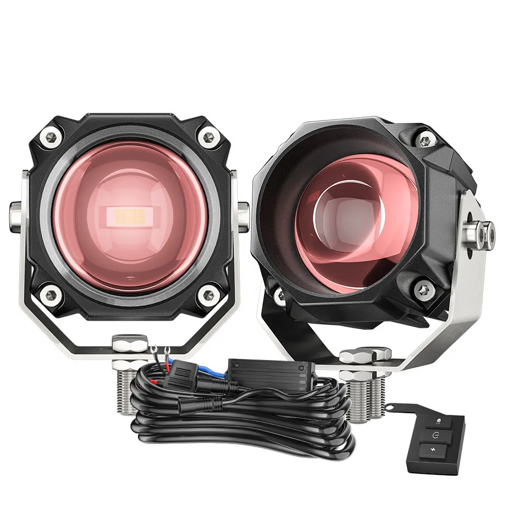 Veclumin 20W Motorcycle Spotlight Set 5-Mode LED Work Light with Red Film External 2 Colors White And Yellow Headlight for Cars
Veclumin 20W Motorcycle Spotlight Set 5-Mode LED Work Light with Red Film External 2 Colors White And Yellow Headlight for Cars