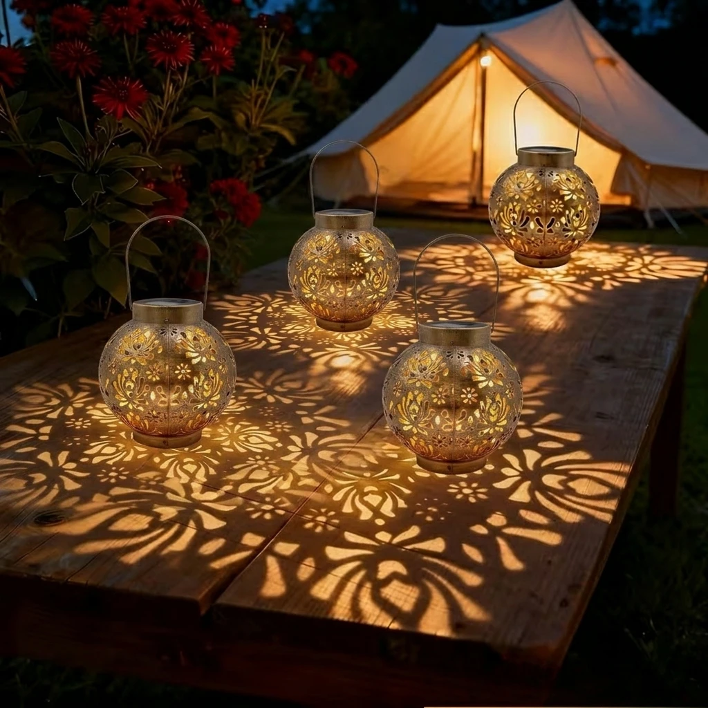 2/4PCS Solar Lantern Outdoor Hanging Projection Light,Carved Hollow Design Waterproof Solar Powered Lights for Yard Garden Decor
2/4PCS Solar Lantern Outdoor Hanging Projection Light,Carved Hollow Design Waterproof Solar Powered Lights for Yard Garden Decor