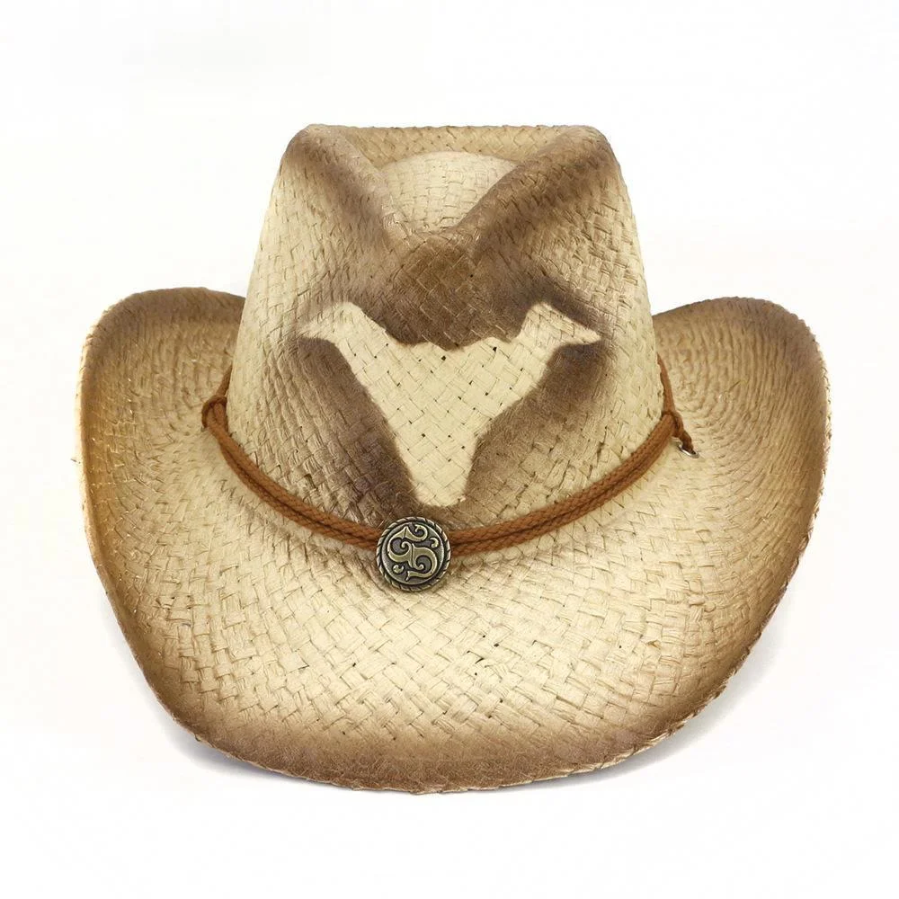 New Coffee Mens Hat Western Cowboy Hat Straw Summer Hats for Women Sombrero Beach Travel Outdoor Unisex Sun Hat Fashion Design
New Coffee Mens Hat Western Cowboy Hat Straw Summer Hats for Women Sombrero Beach Travel Outdoor Unisex Sun Hat Fashion Design