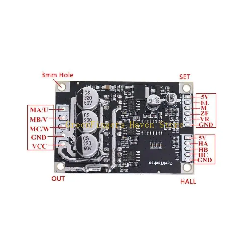F68D 15A 500W DC12V-36V Brushless Motor Speed Controller BLDC Driver Board with Hall
F68D 15A 500W DC12V-36V Brushless Motor Speed Controller BLDC Driver Board with Hall