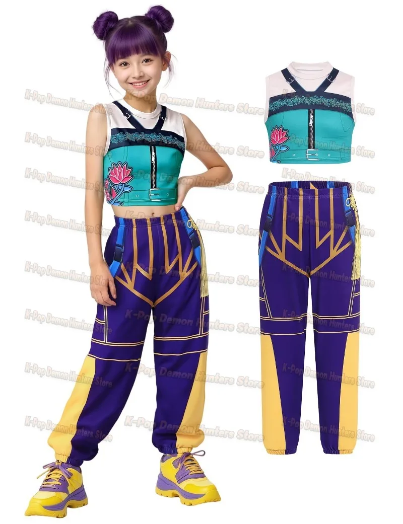 Girls Demon Pop Singer Hunter Costume 3-14Years Stage Outfit Idol Costume, Kids Halloween Costumes Singers Leader Cosplay
Girls Demon Pop Singer Hunter Costume 3-14Years Stage Outfit Idol Costume, Kids Halloween Costumes Singers Leader Cosplay