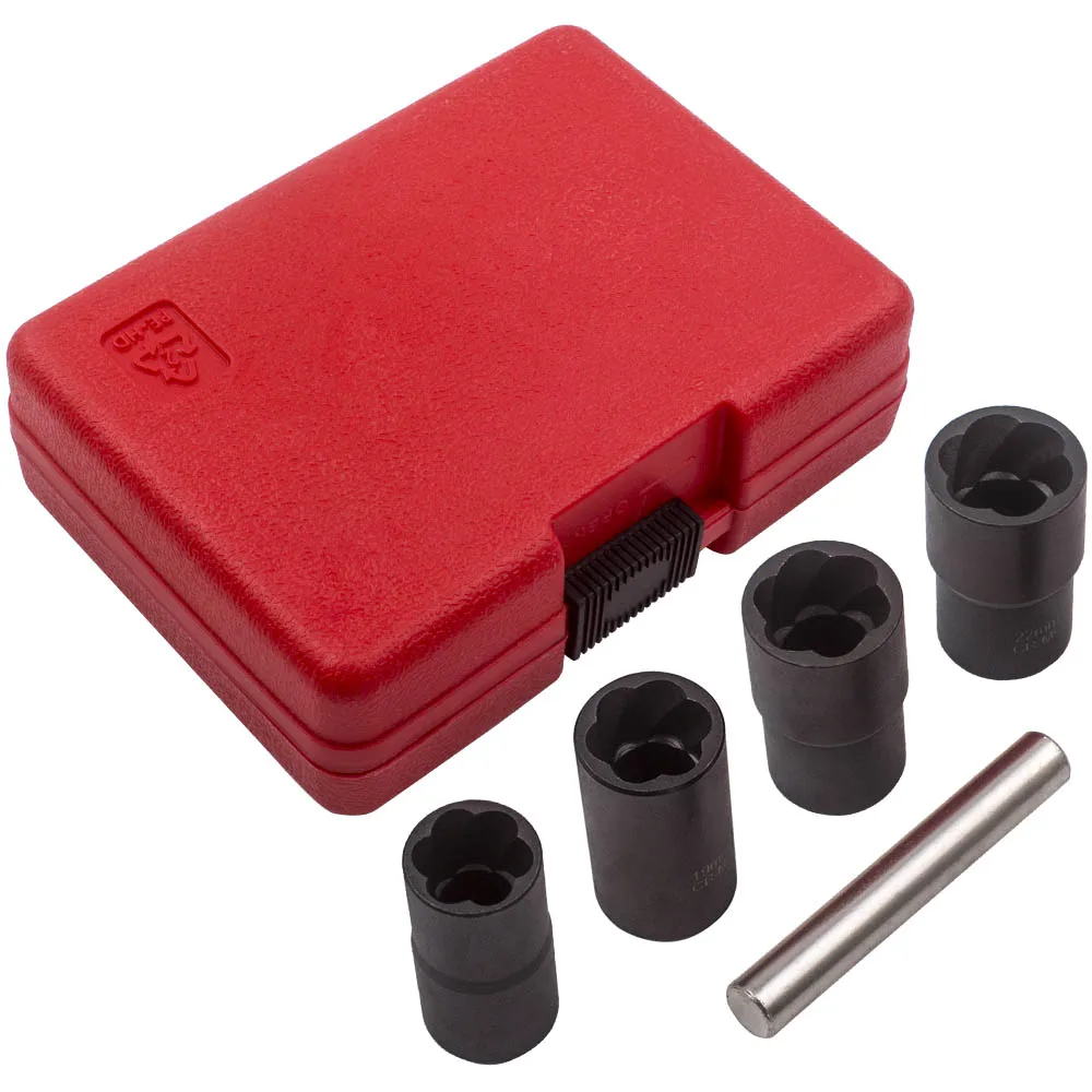 Twist Sockets Damaged Worn Wheel Locking Lug Nut Remover Tool Set 17 19 21 22mm
Twist Sockets Damaged Worn Wheel Locking Lug Nut Remover Tool Set 17 19 21 22mm