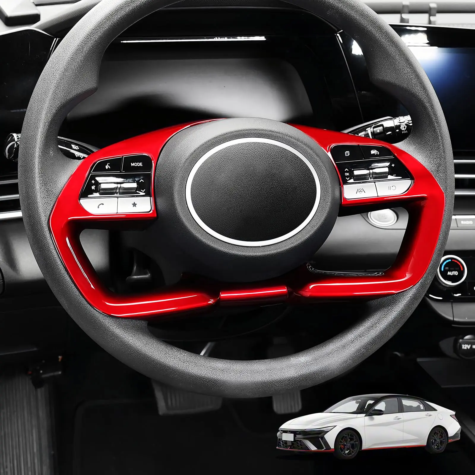 Red Steering Wheel Trim Cover For Hyundai Tucson 2022–2025, Elantra 2021–2025, Santa Cruz 2022–2025
Red Steering Wheel Trim Cover For Hyundai Tucson 2022–2025, Elantra 2021–2025, Santa Cruz 2022–2025