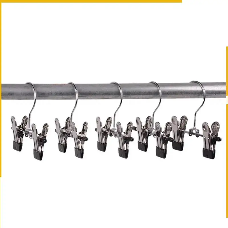 A92P 12 Piece Adjustable Shoe Rack Pants Folder Boot Hanger Holder Travel Laundry Hook Hanging Clip Black & Silver Stainless Ste
A92P 12 Piece Adjustable Shoe Rack Pants Folder Boot Hanger Holder Travel Laundry Hook Hanging Clip Black & Silver Stainless Ste
