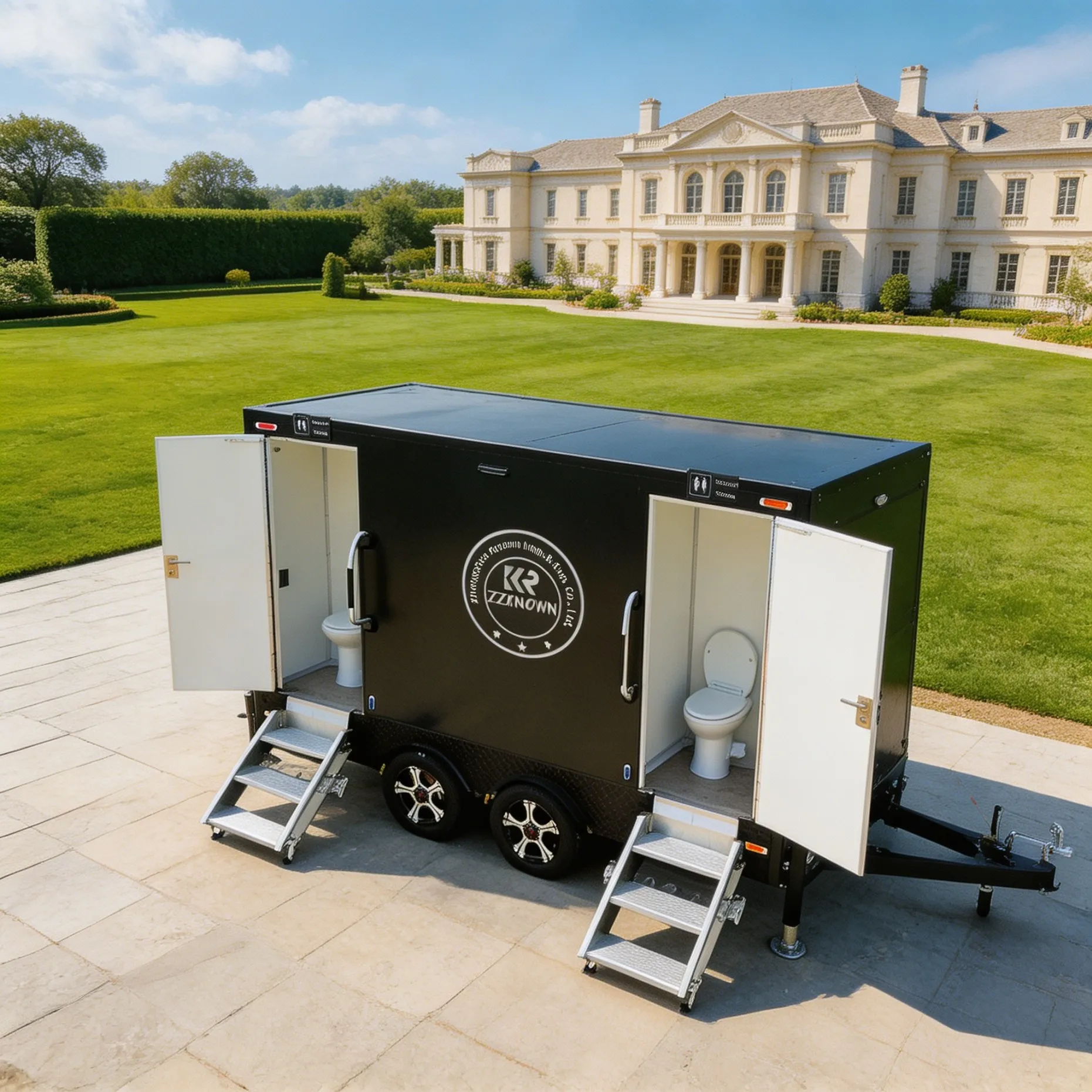Customized Vip Bathroom Restroom Trailer Outdoor Mobile Toilet Trailer Movable Portable Bathroom Trailer with Air Conditioner
Customized Vip Bathroom Restroom Trailer Outdoor Mobile Toilet Trailer Movable Portable Bathroom Trailer with Air Conditioner