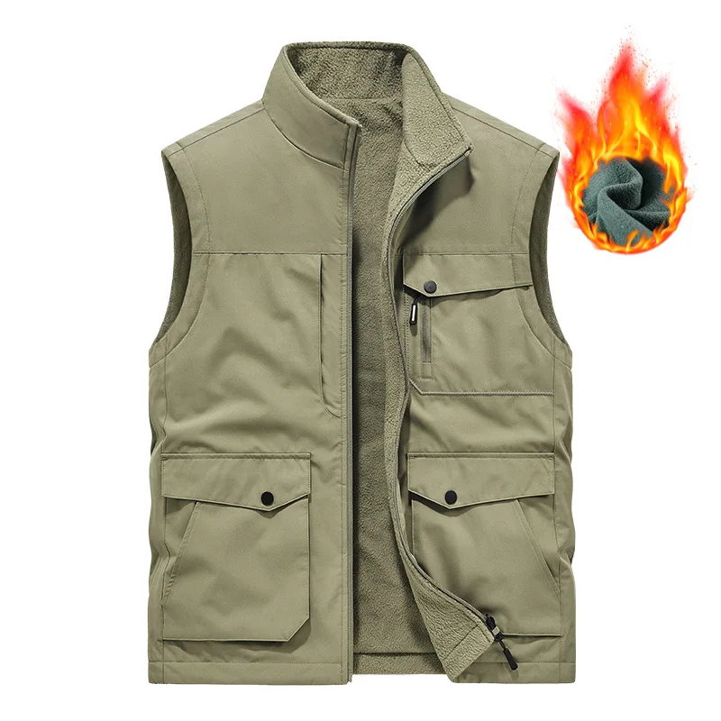 2026 men's new model, autumn and winter double-sided wear multi-bag tooling, velvet warm fishing vest
2026 men's new model, autumn and winter double-sided wear multi-bag tooling, velvet warm fishing vest