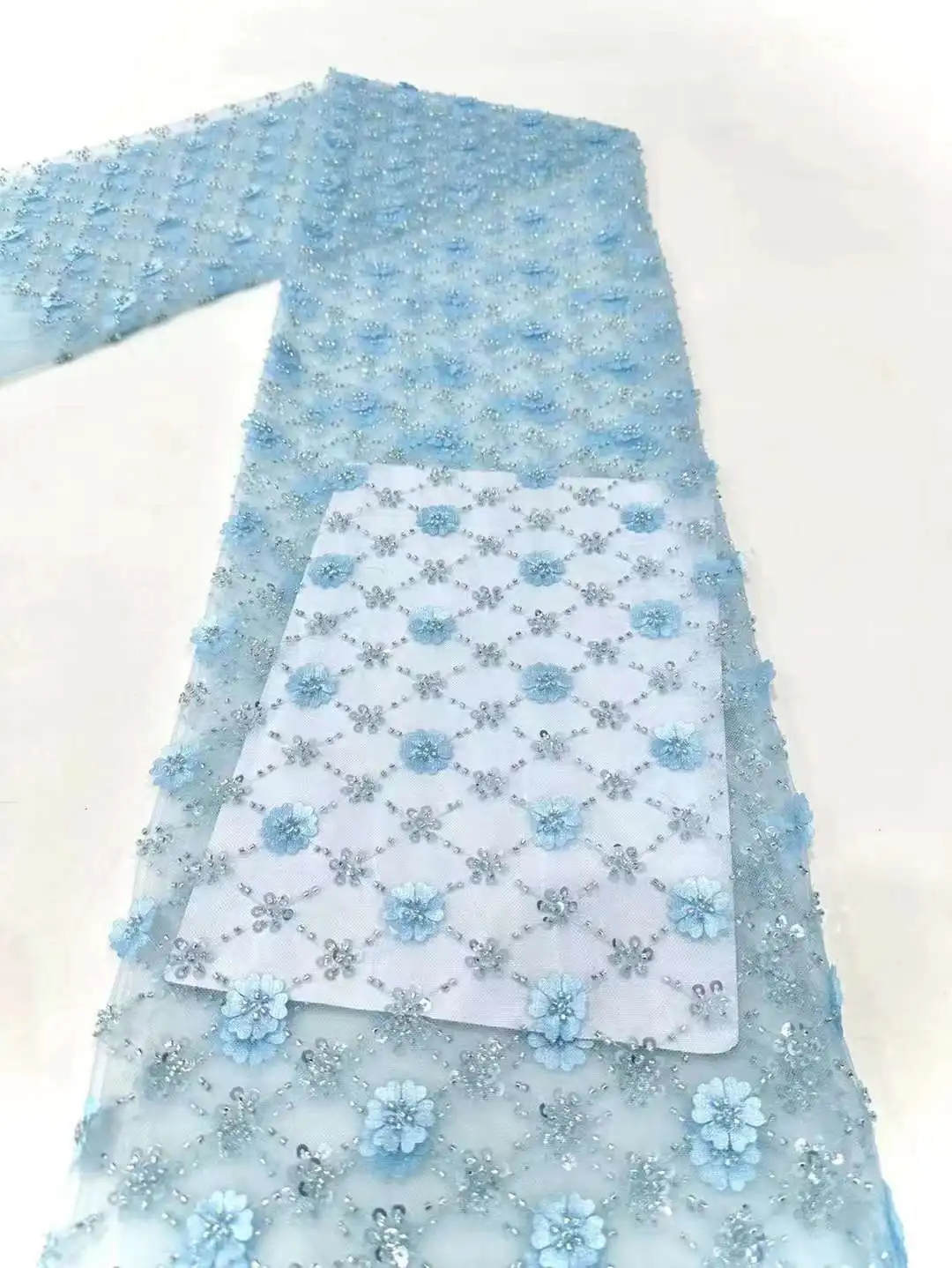 Nice Dress Design ,Beads Embroidery Beads tube French tulle net, African Silver Beads Fabric For Women's Party dresses .Weddings
Nice Dress Design ,Beads Embroidery Beads tube French tulle net, African Silver Beads Fabric For Women's Party dresses .Weddings