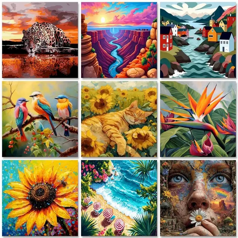 GATYZTORY Acrylic Paint By Number Scenery Kits Home Decor Painting By Number Animal Drawing On Canvas HandPainted Art Gift
GATYZTORY Acrylic Paint By Number Scenery Kits Home Decor Painting By Number Animal Drawing On Canvas HandPainted Art Gift