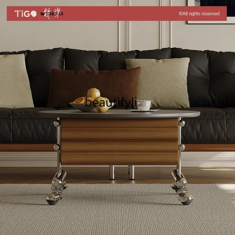 x1Cherry wood cart coffee table movable lifting side rack solid wood living room storage tea table
x1Cherry wood cart coffee table movable lifting side rack solid wood living room storage tea table