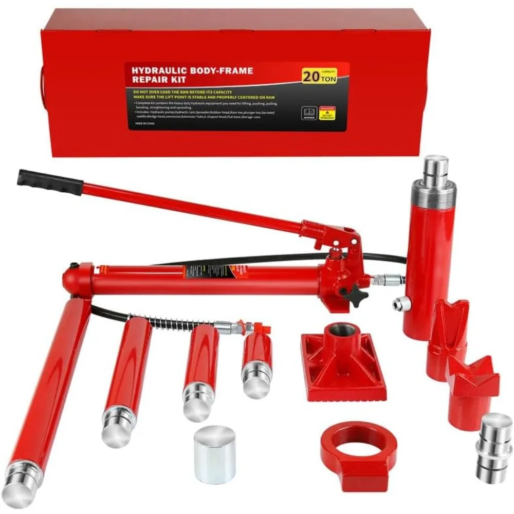 20 Ton Porta Power Hydraulic Jack Kit, Hydraulic Multifunctional Jack,for Car Repair,Truck,Garage
20 Ton Porta Power Hydraulic Jack Kit, Hydraulic Multifunctional Jack,for Car Repair,Truck,Garage