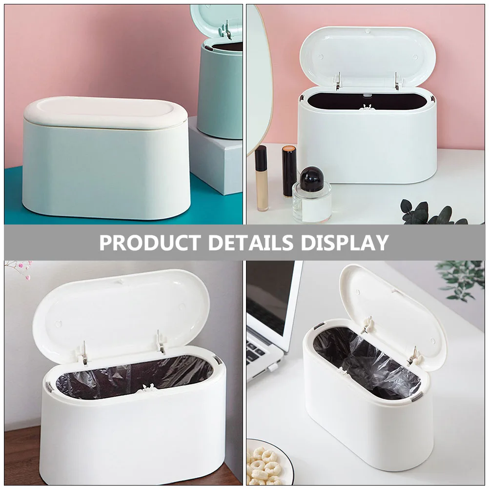 Desktop Pressing Trash Can Small Waste Bin for Bedroom Rubbish Mini Garbage Bucket Trashcan with Lid
Desktop Pressing Trash Can Small Waste Bin for Bedroom Rubbish Mini Garbage Bucket Trashcan with Lid