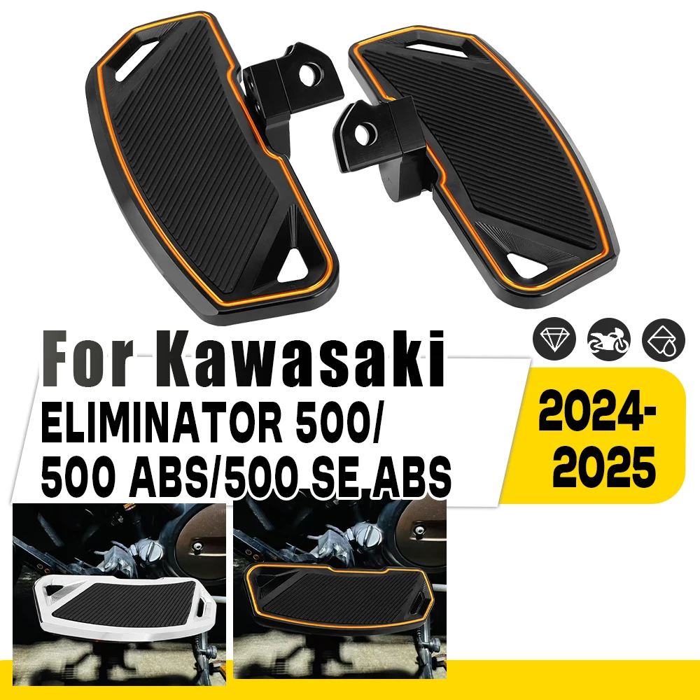 Motorcycle Aluminum Rubber Footrest Front Foot Pegs Rider Floorboard Footboard For Kawasaki Eliminator 500se abs 500 ABS 2024-25
Motorcycle Aluminum Rubber Footrest Front Foot Pegs Rider Floorboard Footboard For Kawasaki Eliminator 500se abs 500 ABS 2024-25