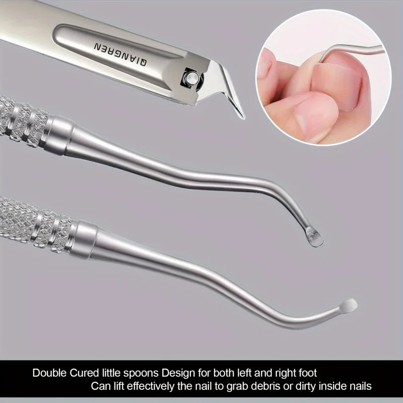 3pcs Set Professional Endogenous Toenail Suit: Stainless Steel File with Lifter and Storage Box-No Odor, Foot and Nail Care
3pcs Set Professional Endogenous Toenail Suit: Stainless Steel File with Lifter and Storage Box-No Odor, Foot and Nail Care