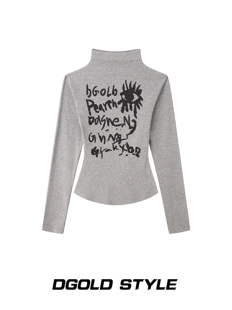 Cool ort American Sle Sweet Spicy Girl White Little Fi f High Collar Long Sve Women's Spring Autumn Slim Fit Base...
Cool ort American Sle Sweet Spicy Girl White Little Fi f High Collar Long Sve Women's Spring Autumn Slim Fit Base...