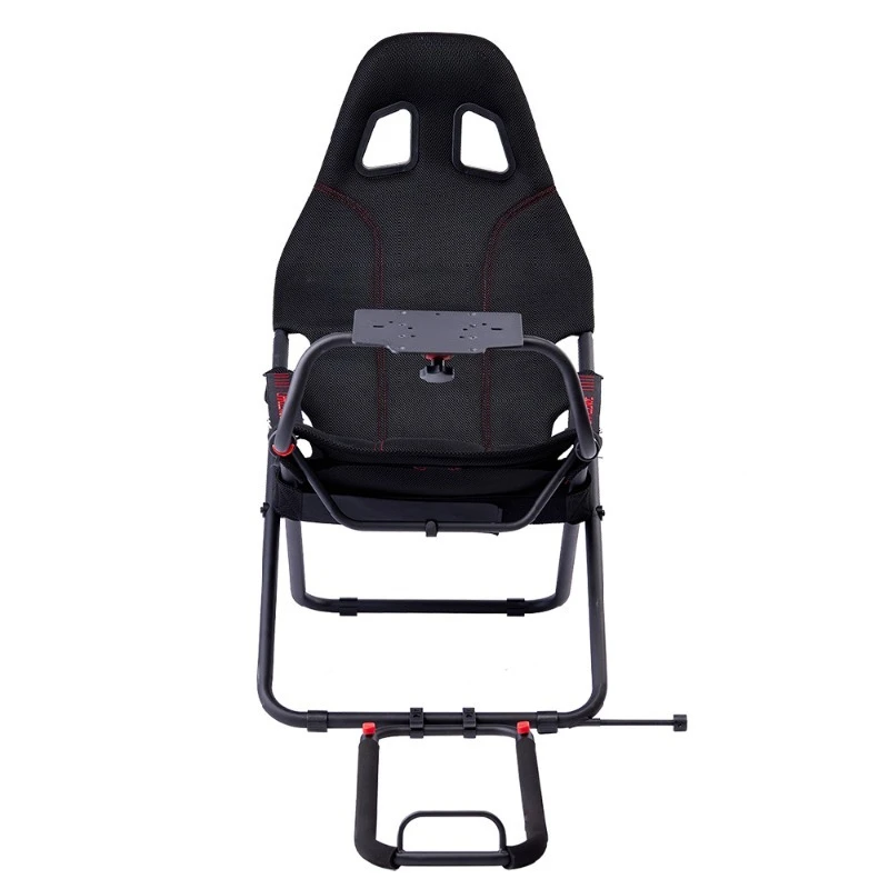 Folding racing simulator seat bracket 
Folding racing simulator seat bracket