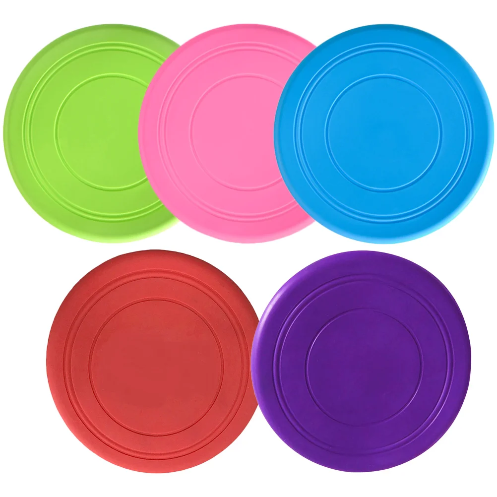 5 Pcs Pet Toys Bite-resistant Dog Disc Throwing Silica Gel Puppy Training Flying Child
5 Pcs Pet Toys Bite-resistant Dog Disc Throwing Silica Gel Puppy Training Flying Child