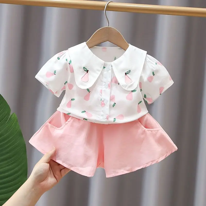 1-6 Years Girls Summer Clothes Set 2 Pcs Tops And Shorts Suit Trend Children Costume Casual Kids Outfits Babys Clothing
1-6 Years Girls Summer Clothes Set 2 Pcs Tops And Shorts Suit Trend Children Costume Casual Kids Outfits Babys Clothing