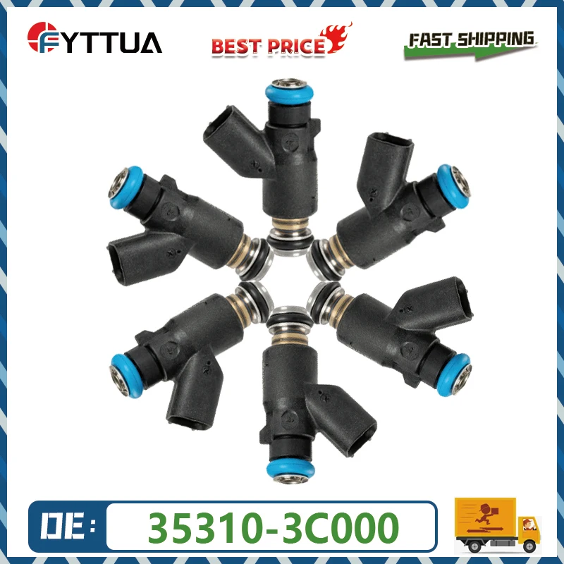 6pcs Fuel injector 35310-3C000 For 2006-2012 Hyundai Sonata 3.3L 3.8L V6 For Kia Amanti Optima Sedona Sorento
6pcs Fuel injector 35310-3C000 For 2006-2012 Hyundai Sonata 3.3L 3.8L V6 For Kia Amanti Optima Sedona Sorento