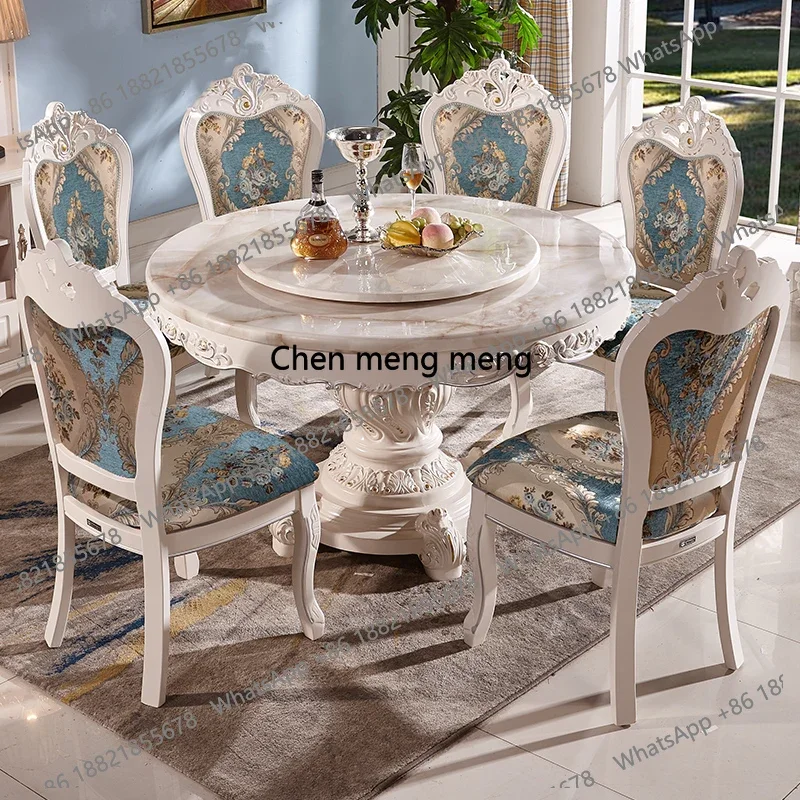 Новое поступление, обеденный стол и стул в европейском стиле, обеденный стол из массива мрамора, круглый стол для маленькой квартиры с тур
Новое поступление, обеденный стол и стул в европейском стиле, обеденный стол из массива мрамора, круглый стол для маленькой квартиры с тур
