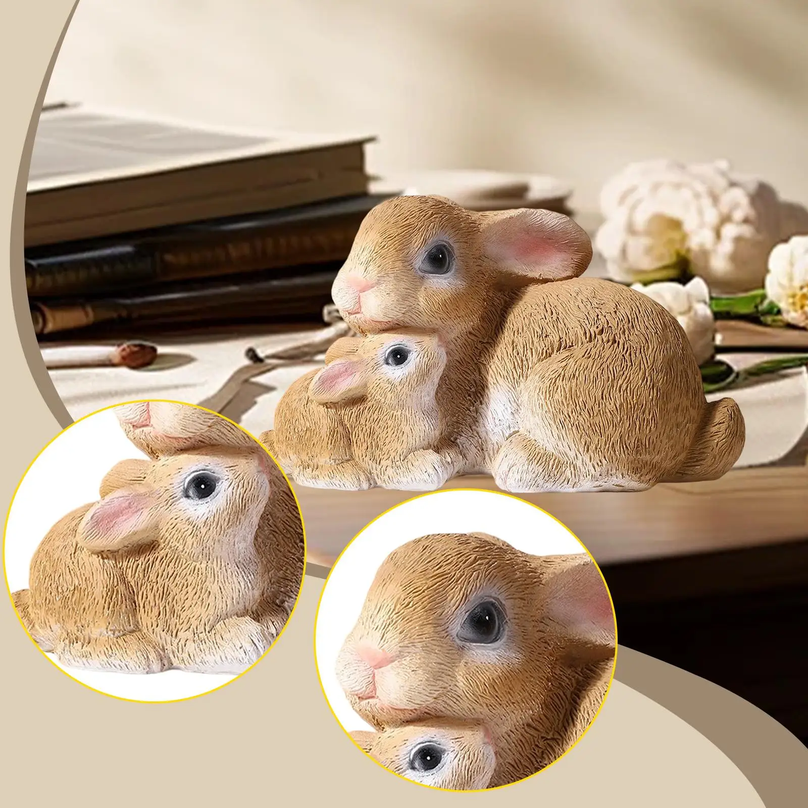 Rabbit Statue Resin Rabbit Figurine Cute Decorative Ornament Home Decor Easter Decoration for Yard Balcony Patio Porch Office
Rabbit Statue Resin Rabbit Figurine Cute Decorative Ornament Home Decor Easter Decoration for Yard Balcony Patio Porch Office